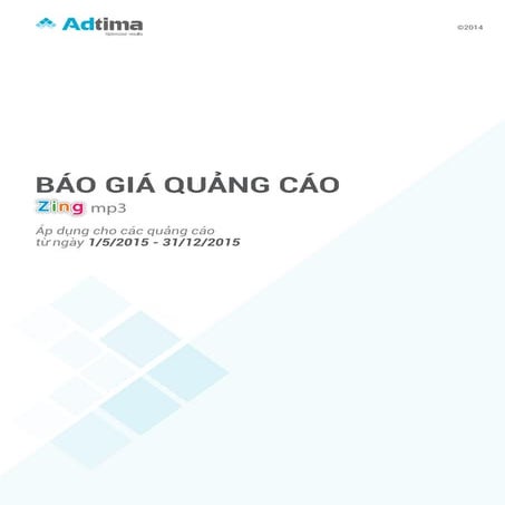 Báo giá Zingmp3 