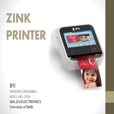 Zink printer | PPT