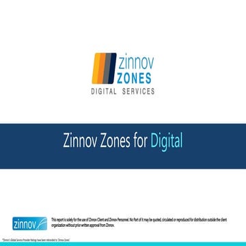 Zinnov Zones For Digital Services 2016
