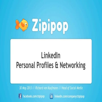 Zipipop LinkedIn Profiles Aalto Venture Program 30 May 2013