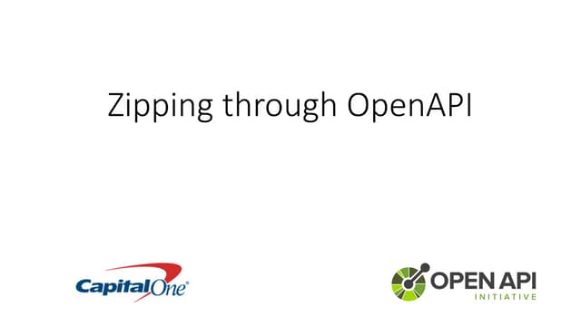 Zipping through the OpenAPI with Capital One
