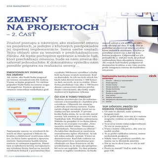 ZMENY NA PROJEKTOCH – 2. ČASŤ