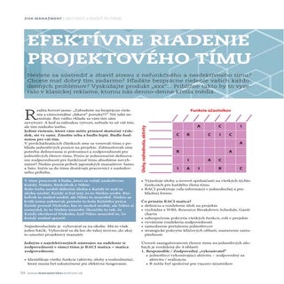 EFEKTÍVNE RIADENIE PROJEKTOVÉHO TÍMU