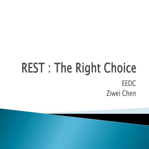 Ziwei Chen REST vs SOAP