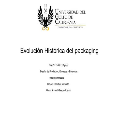 Ismael sanchez - evolución histórica del packaging