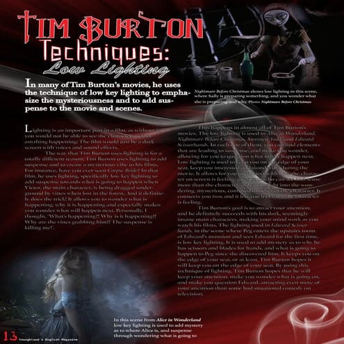 Tim Burton's Style Techniques | PDF