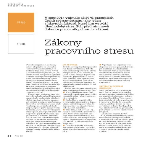 Zákony pracovního stresu