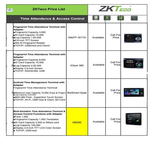 Zk teco price_list-_trust-2018_co