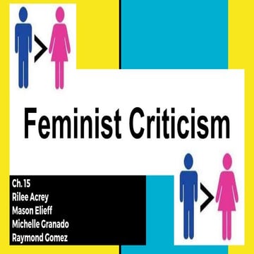 Feminist criticism group project
