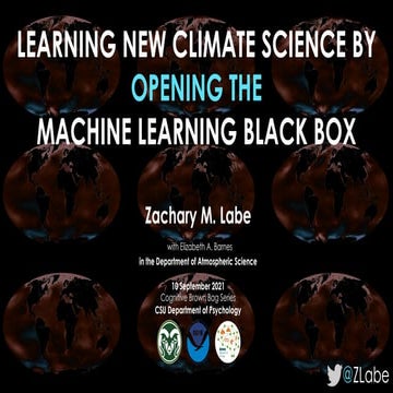 Learning new climate science by opening the machine learning black box