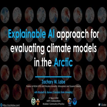Explainable AI approach for evaluating climate models in the Arctic