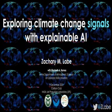 Exploring climate change signals with explainable AI