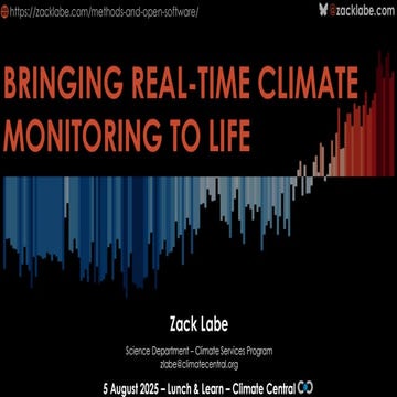 Bringing real-time climate monitoring to life