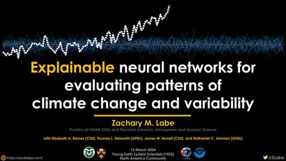 Explainable neural networks for evaluating patterns of climate change and var...