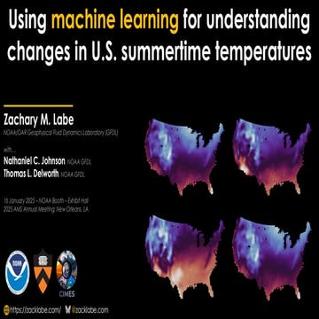 Using machine learning for understanding changes in U.S. summertime temperatures