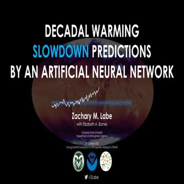 Decadal warming slowdown predictions by an artificial neural network