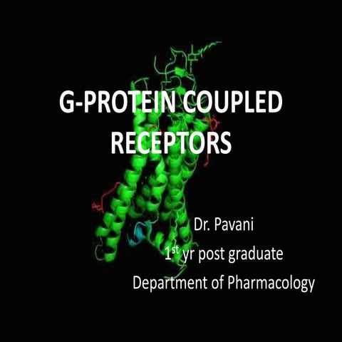 G protein coupled  receptors