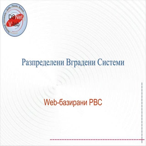 Web and WS based Embedded Systems