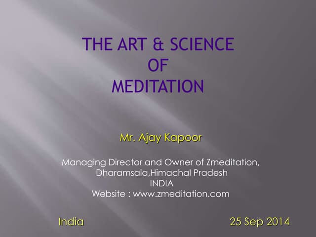 Meditation in India