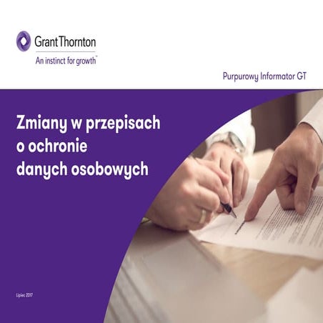 Zmiany w przepisach o ochronie danych osobowych