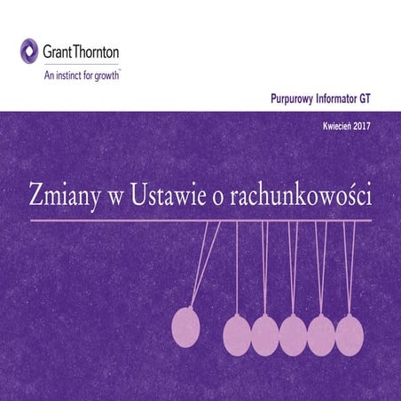 Zmiany w Ustawie o rachunkowości