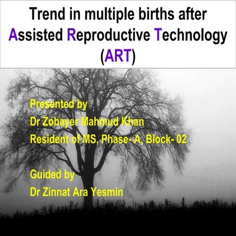 Trend in multiple births after Assisted Reproductive Technology (ART)
