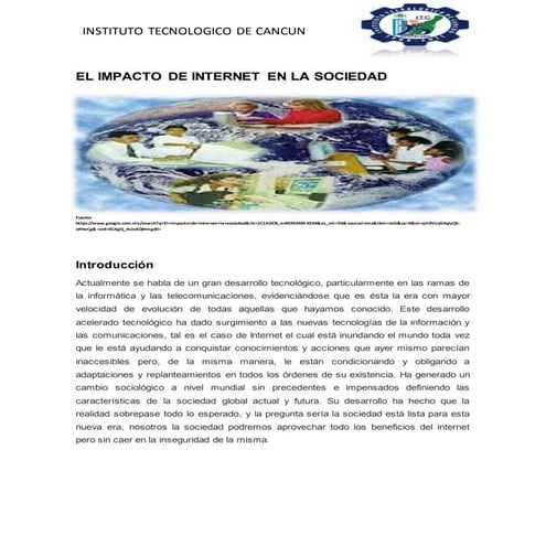 El impacto de internet en la sociedad