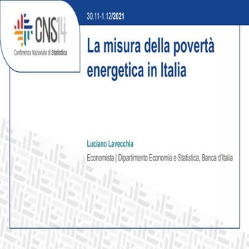 14a Conferenza Nazionale di Statistica