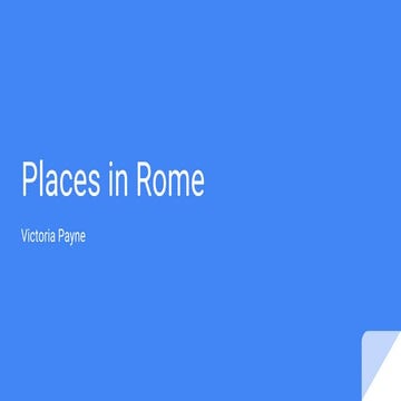 Places in rome