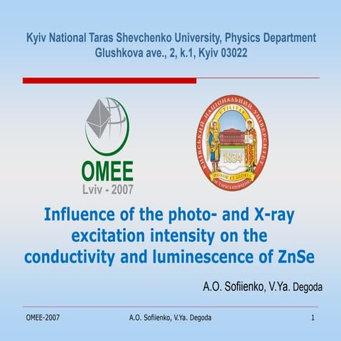 Influence of the photo- and X-ray excitation intensity on the conductivity an...