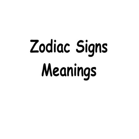 Zodiac signs: meanings, symbols and activities
