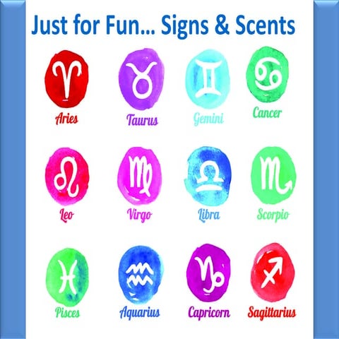 Zodiac signs scents