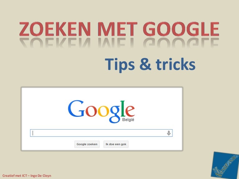 Zoeken met google