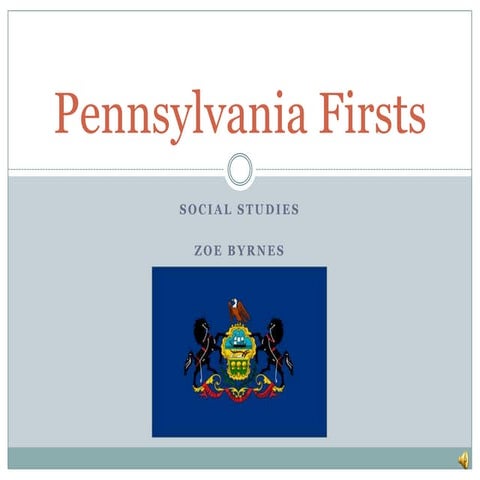 Zoe pennsylvania firsts with sound