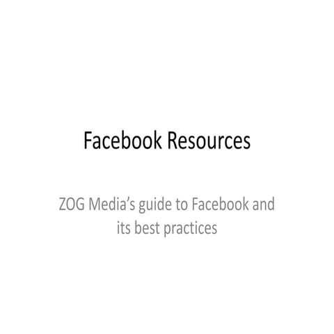 Facebook Best Practices