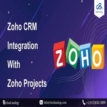 Zoho CRM Integration With Zoho Projects 