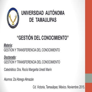 Gestion del conocimiento