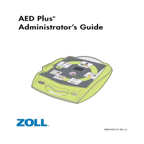 Zoll aed-plus-automated-external-defribillator-administrators-guide | PDF