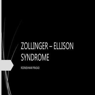 Zollinger – ellison syndrome