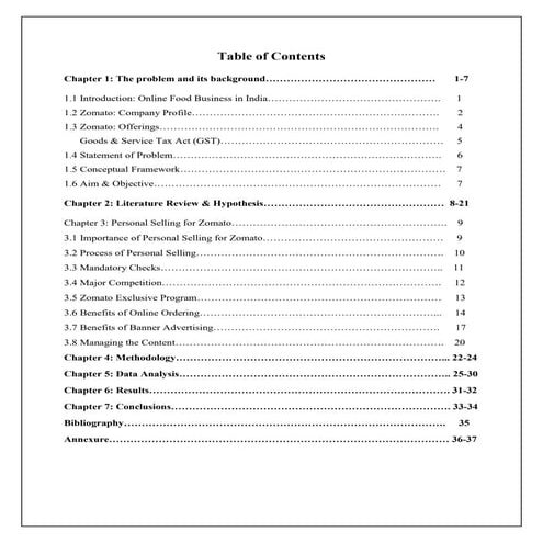 Market Research: Personal Selling for Online Food Business