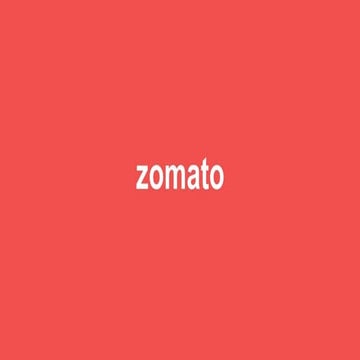 Zomato presentation