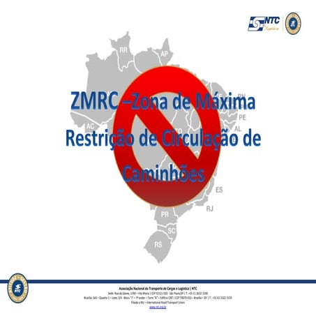 Confira a lista de cidades onde existe restrição à circulação de caminhões