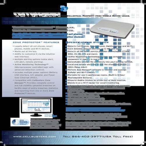 Cell Phone Detector | Zone Detector | PDF