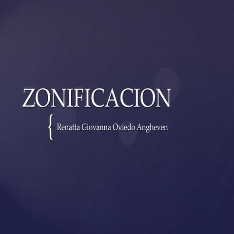 Zonificacion