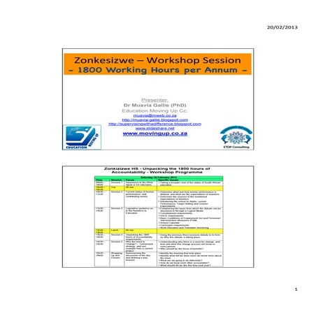 1800 working hours for teachers per annum