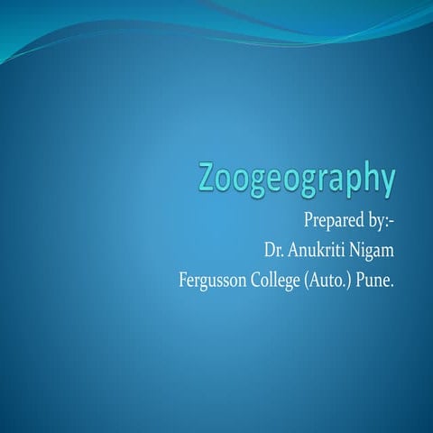 Zoogeography