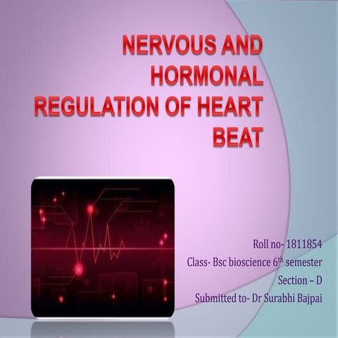Nervous and hormonal regulation of heart beat.pptx