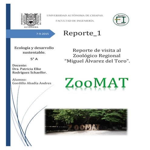 Zoológico ZooMAT | PDF