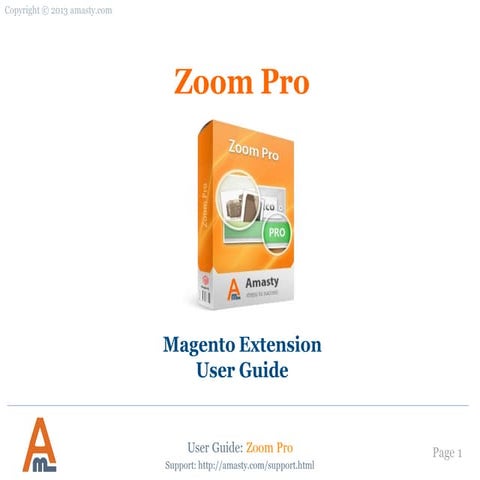 Zoom Pro: Magento extension by Amasty. User Guide.