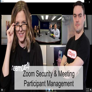 Zoom security and meeting participant management